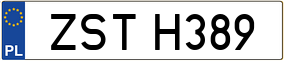 Trailer License Plate